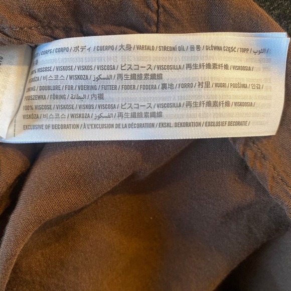 Abercrombie Kids Girls Brown Floral Print Ruffle Hem Skirt Size 7 8 - Picture 4 of 4